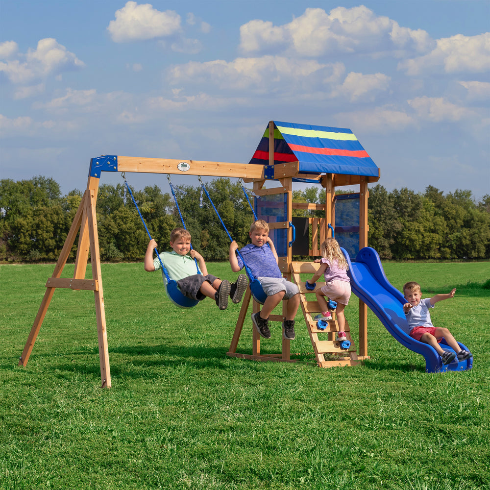 Bay Pointe Backyard Discovery cedar playset