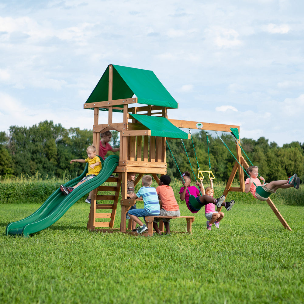 Belmont Backyard Discovery cedar playset