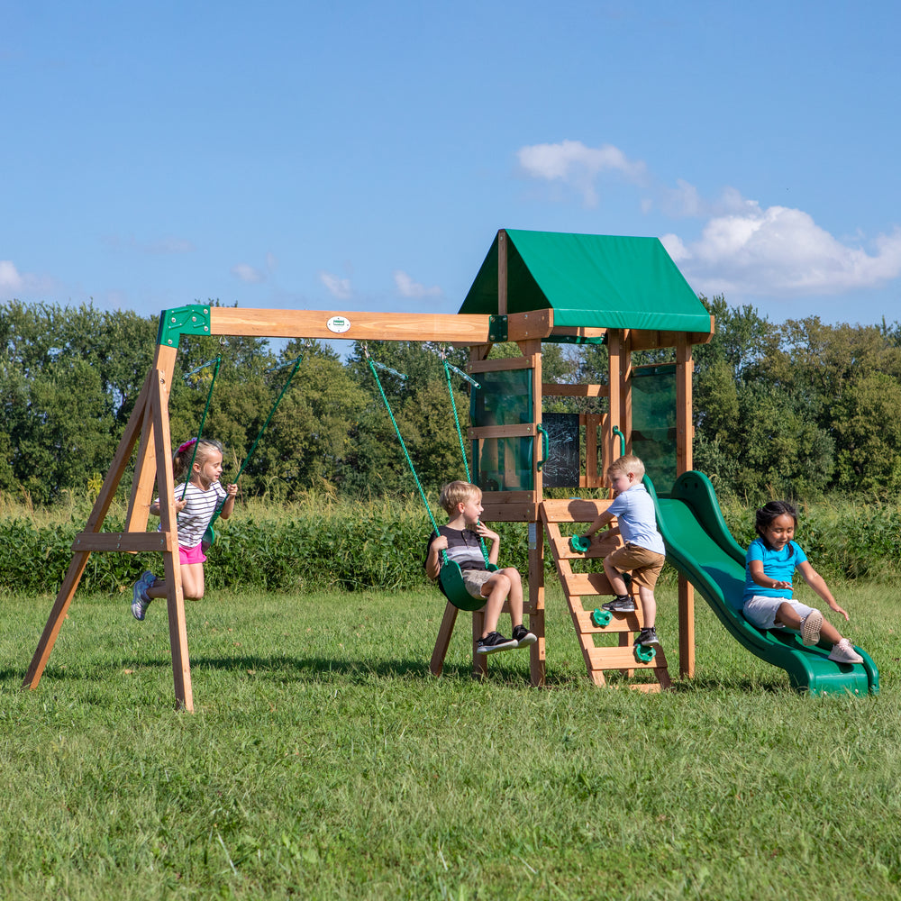 Buckley Hill Backyard Discovery cedar playset