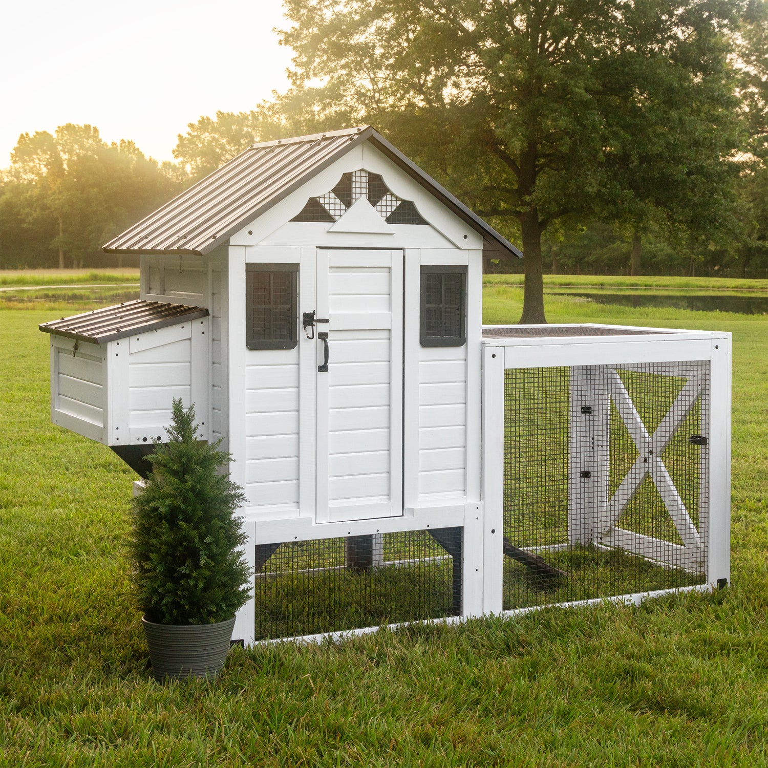 Sweetwater Chicken Coop — Backyard Discovery cedar enclosures
