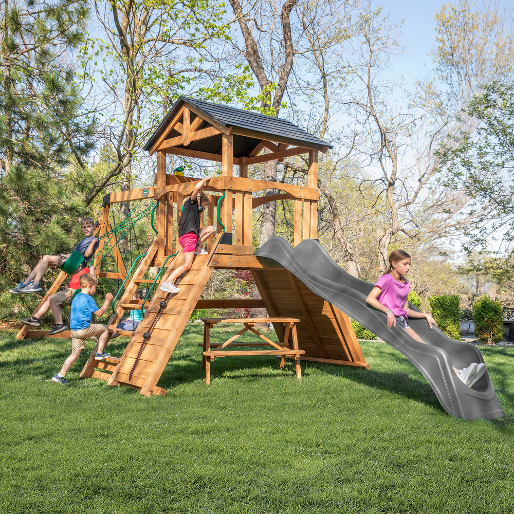 Endeavor II Backyard Discovery cedar playset