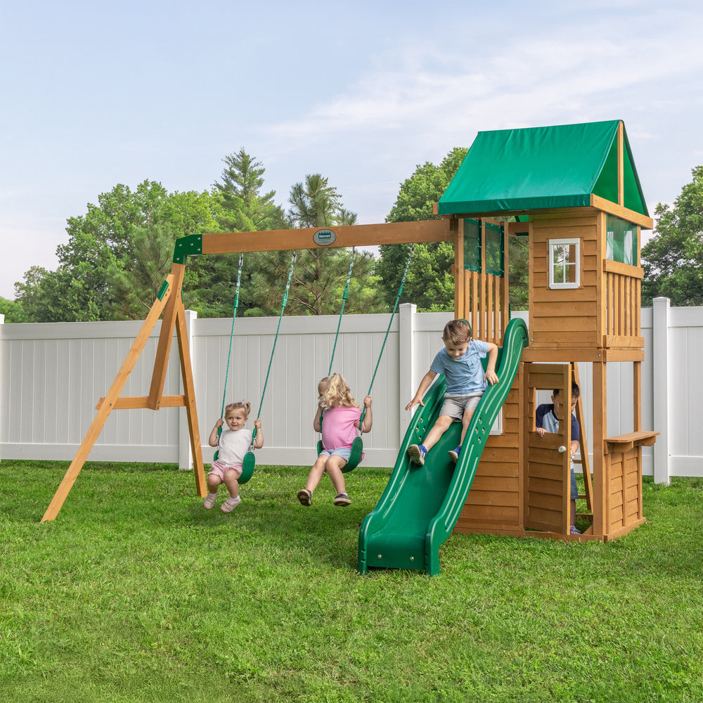 Fall River Backyard Discovery cedar playset