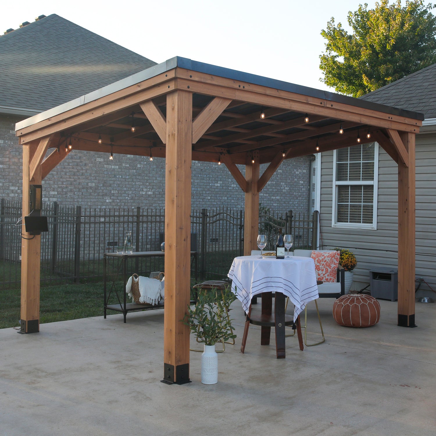 12x9.5 Arcadia Gazebo — Backyard Discovery cedar gazebos
