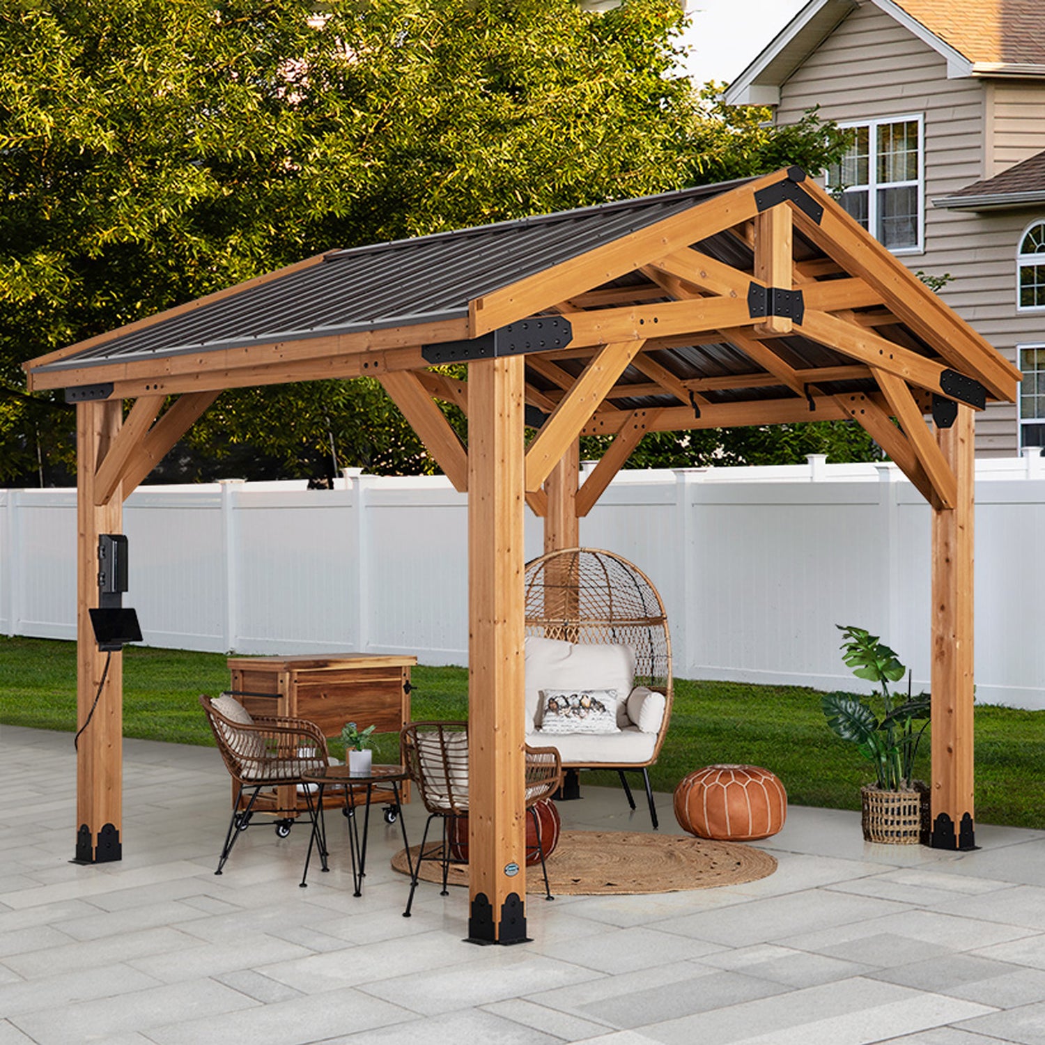 12x10 Norwood Gazebo — Backyard Discovery cedar gazebos