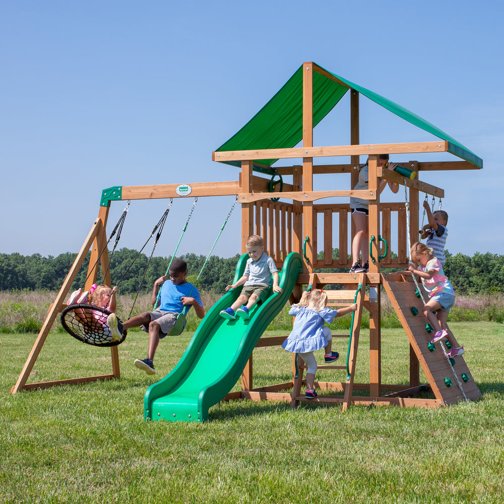 Grayson Peak Backyard Discovery cedar playset