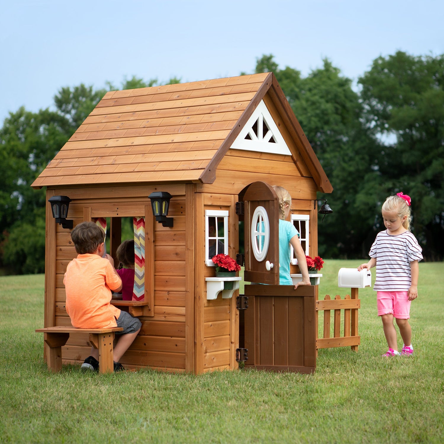 Aspen Playhouse — Backyard Discovery cedar playhouses
