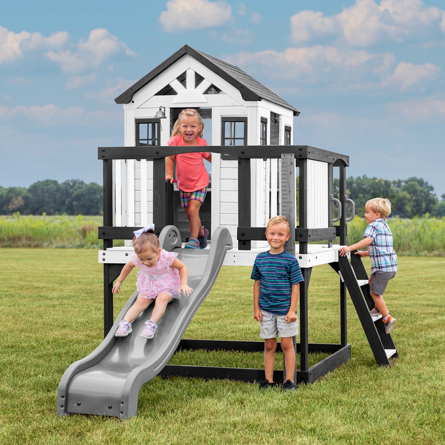 Sweetwater Heights Elevated Playhouse — Backyard Discovery cedar playhouses