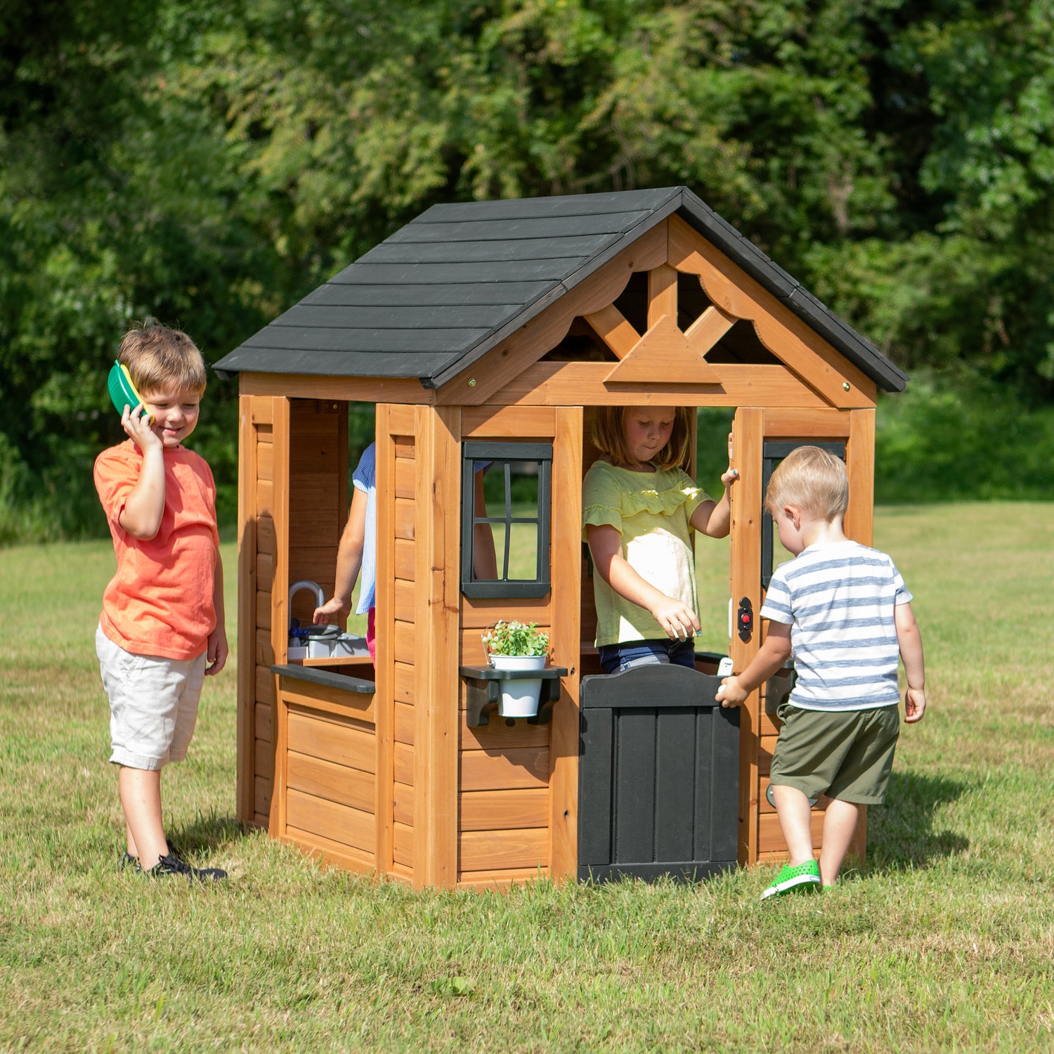 Sweetwater Playhouse — Backyard Discovery cedar playhouses