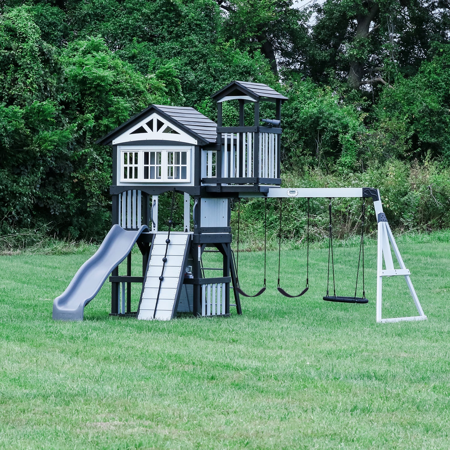 Whispering Point Swing Set — Backyard Discovery cedar playsets