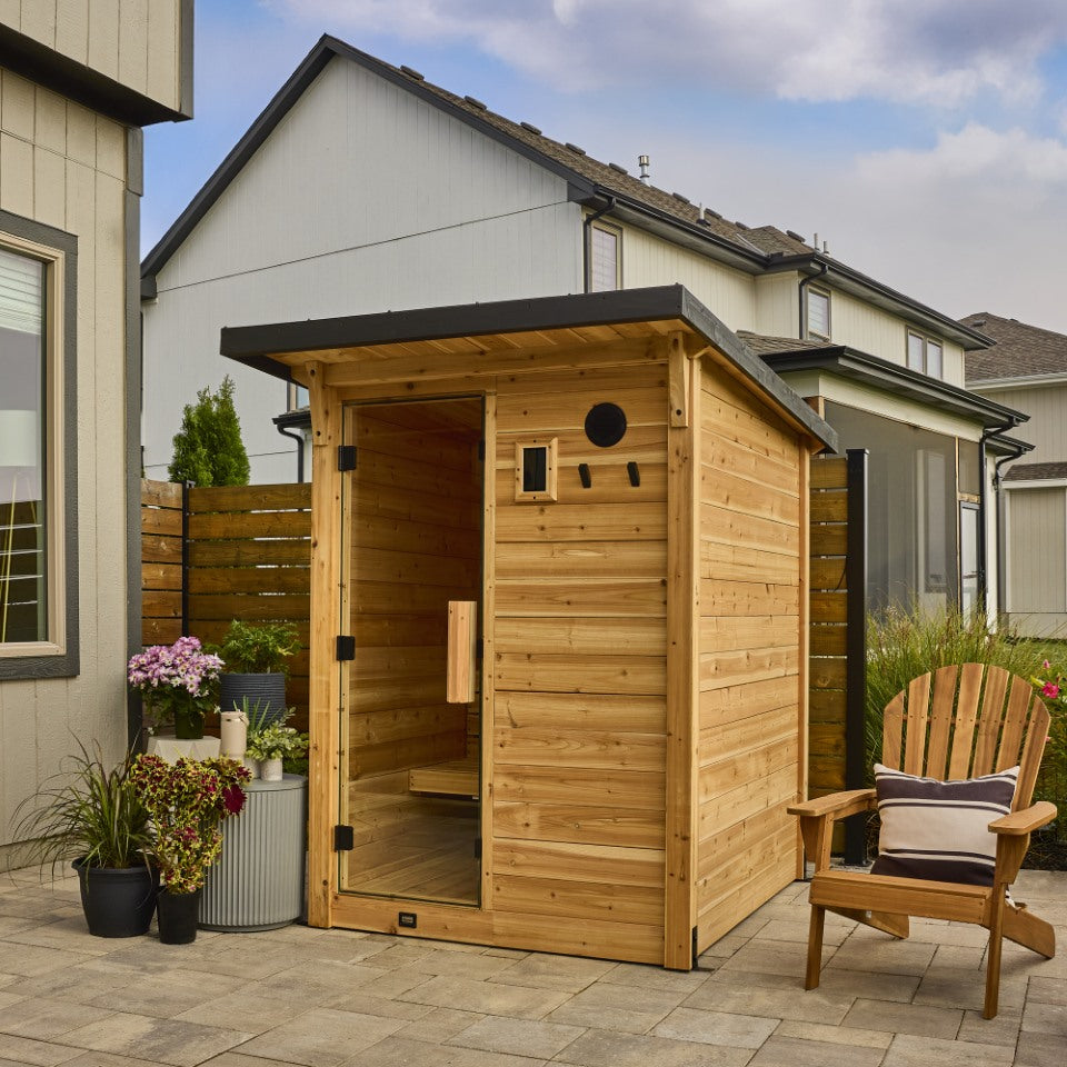 Henley Outdoor Cabin Sauna – 2–4 Person — Backyard Discovery cedar saunas