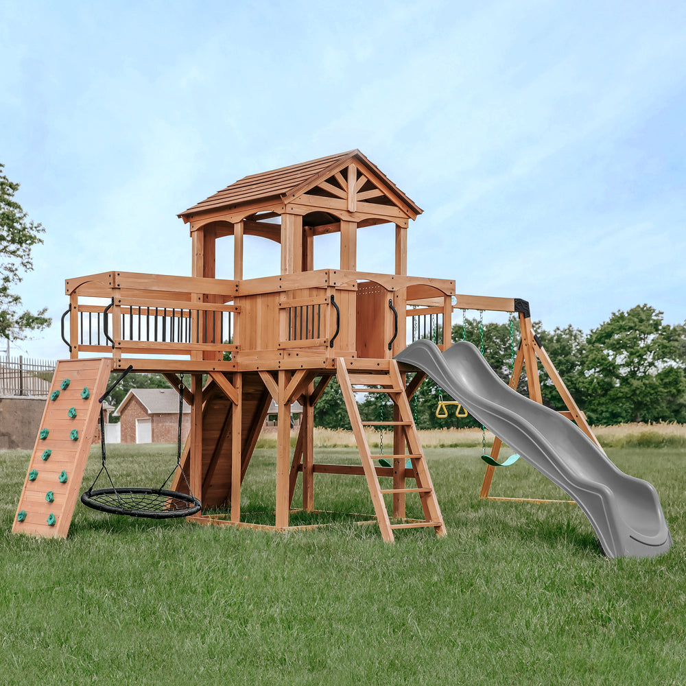 Sterling Point Backyard Discovery cedar playset